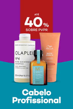 Cuidados Cabelo Profissional com destaque promocional at&eacute; 40% sobre pre&ccedil;o de Venda ao P&uacute;blico Recomendado